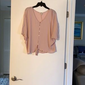 Soft pink blouse